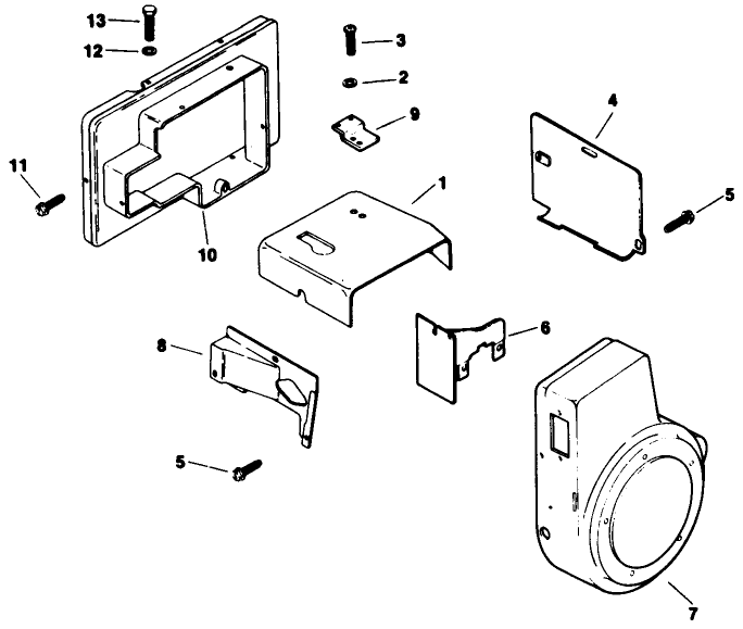 Baffles & Shroud-Engine Kohler Model No. M16 Spec. No. 711526