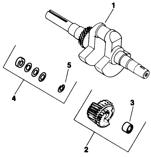 Crankshaft-Engine Kohler Model No. M16 Spec. No. 711526