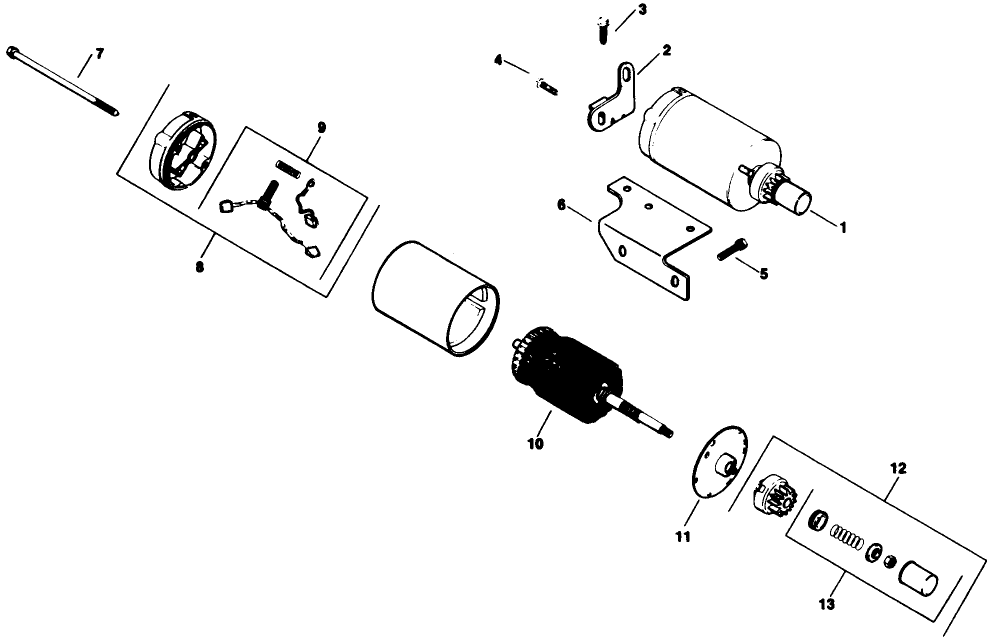 Electric Starter-Engine Kohler Model No. M16 Spec. No. 711526