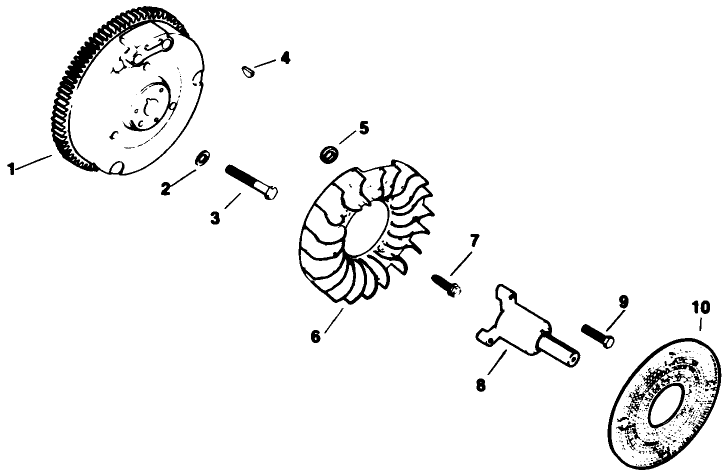 Flywheel-Engine Model No. M16 Spec. No. 711526