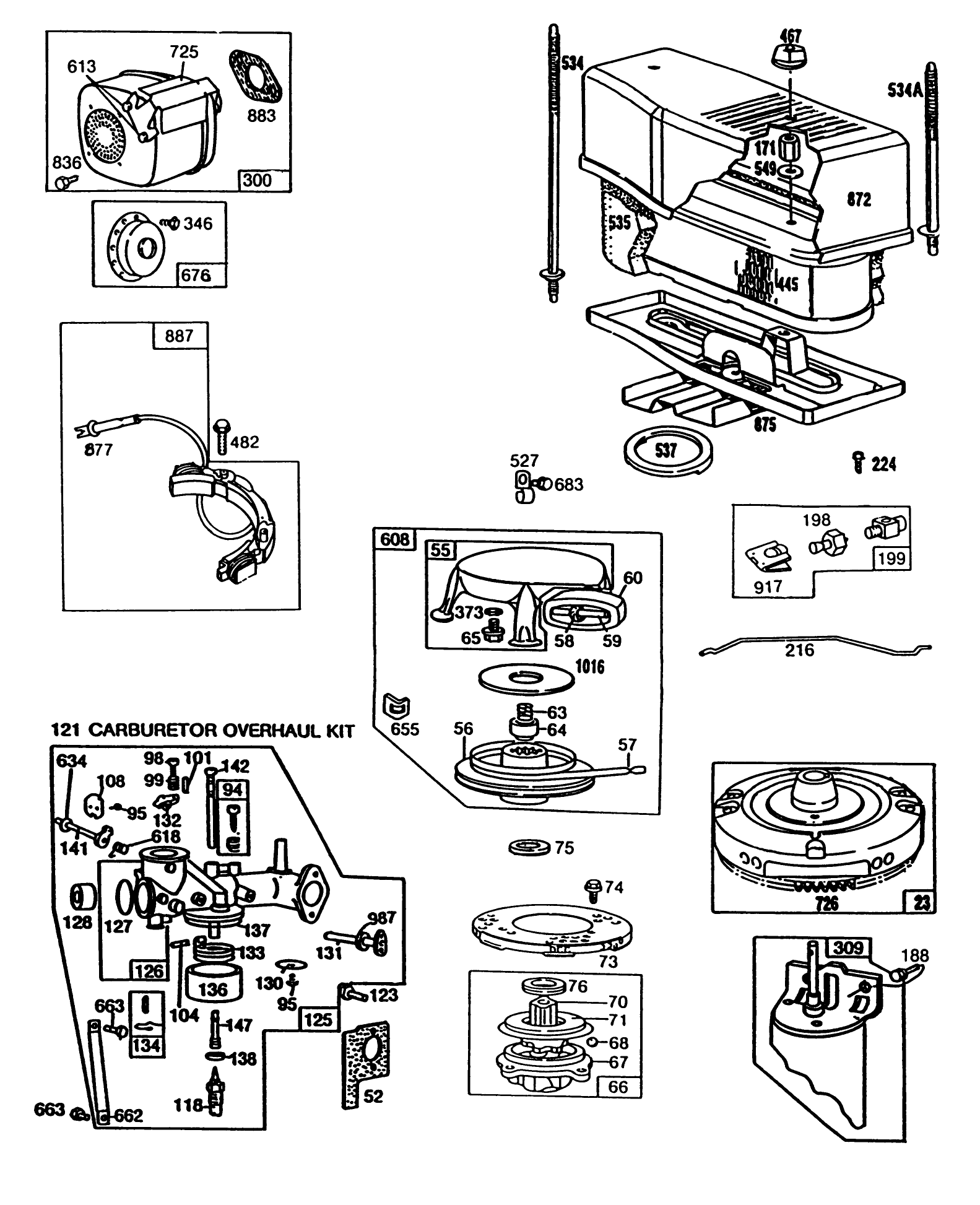 Engine Model No. 253707-0175-01 (continued) 12 H.p. Rear Engine Rider Electric Model 56175