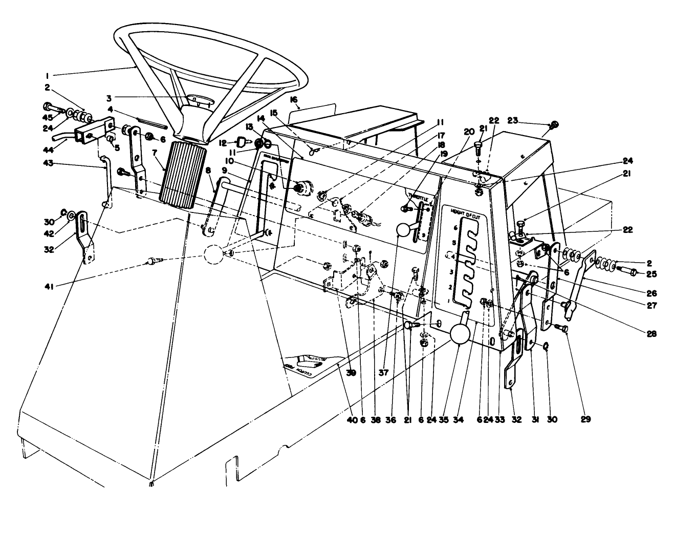 Steering Wheel & Linkage Assembly