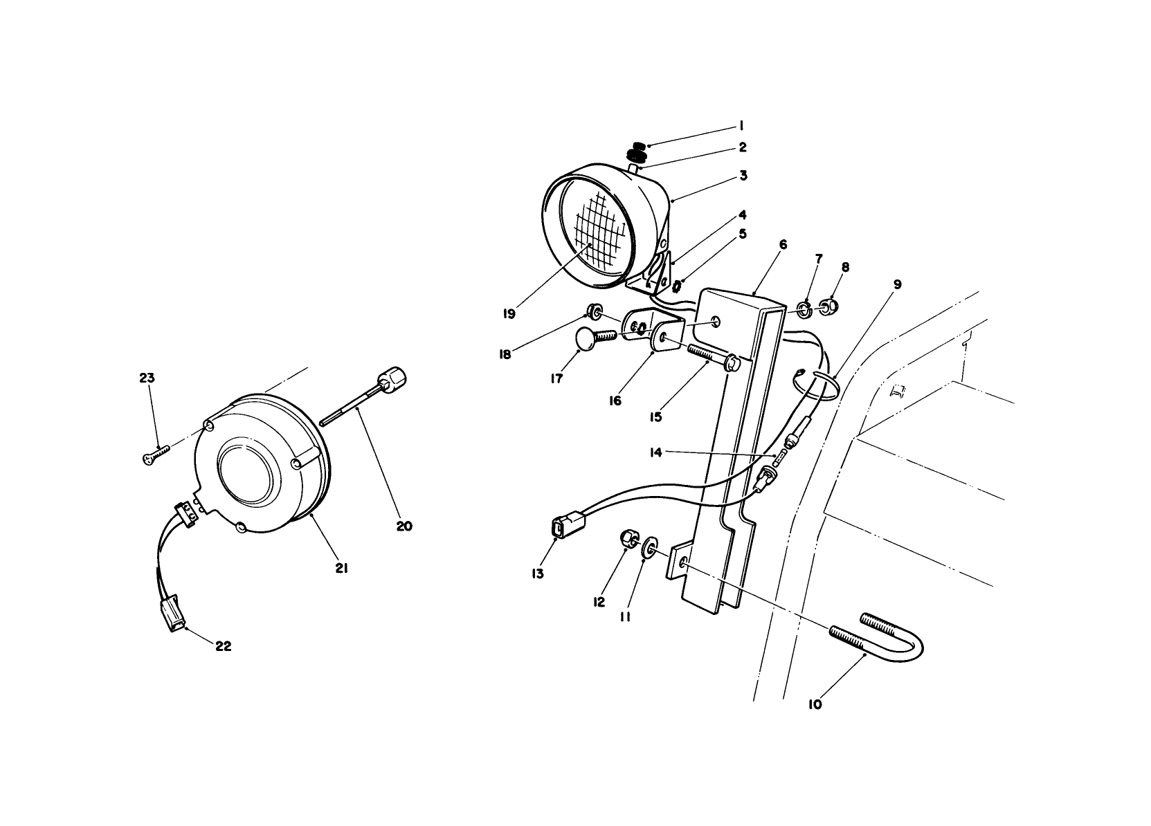 Light Kit No. 66-7930 (optional)