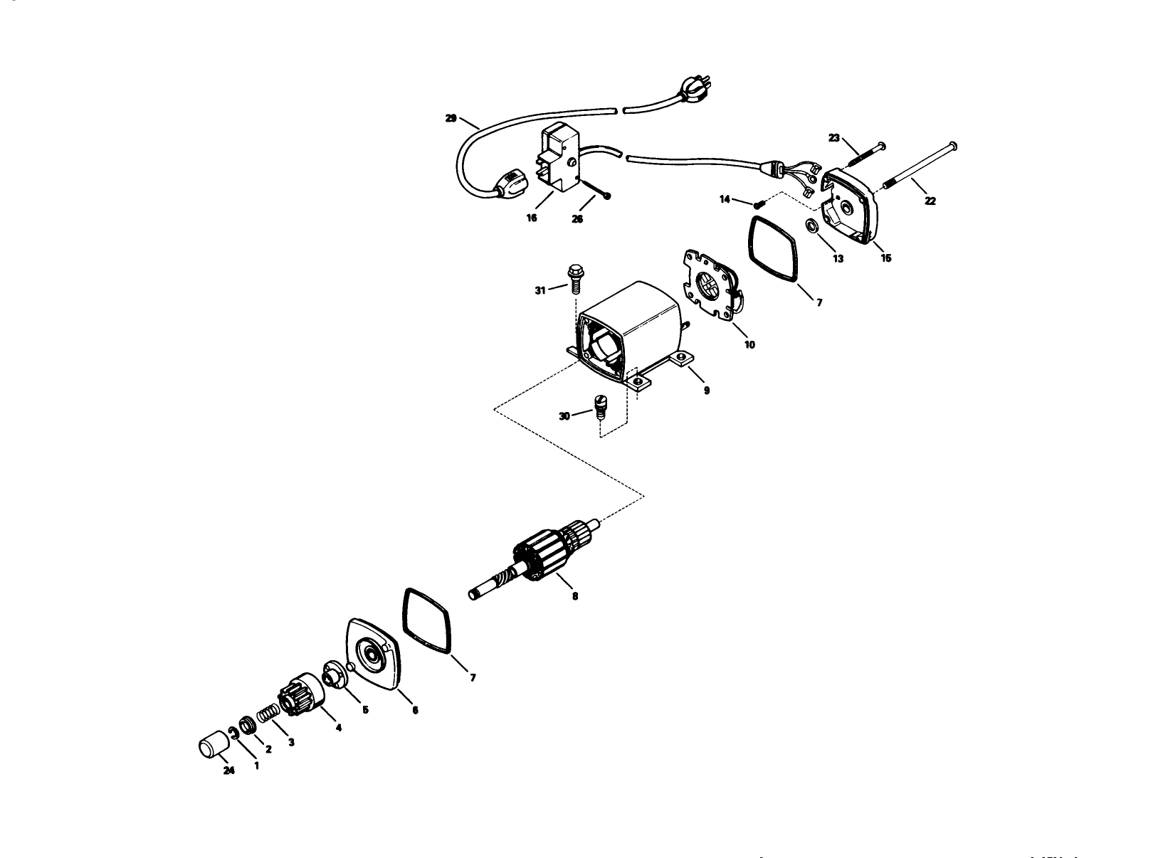 Electric Starter Motor Kit No. 37-4810 (optional)