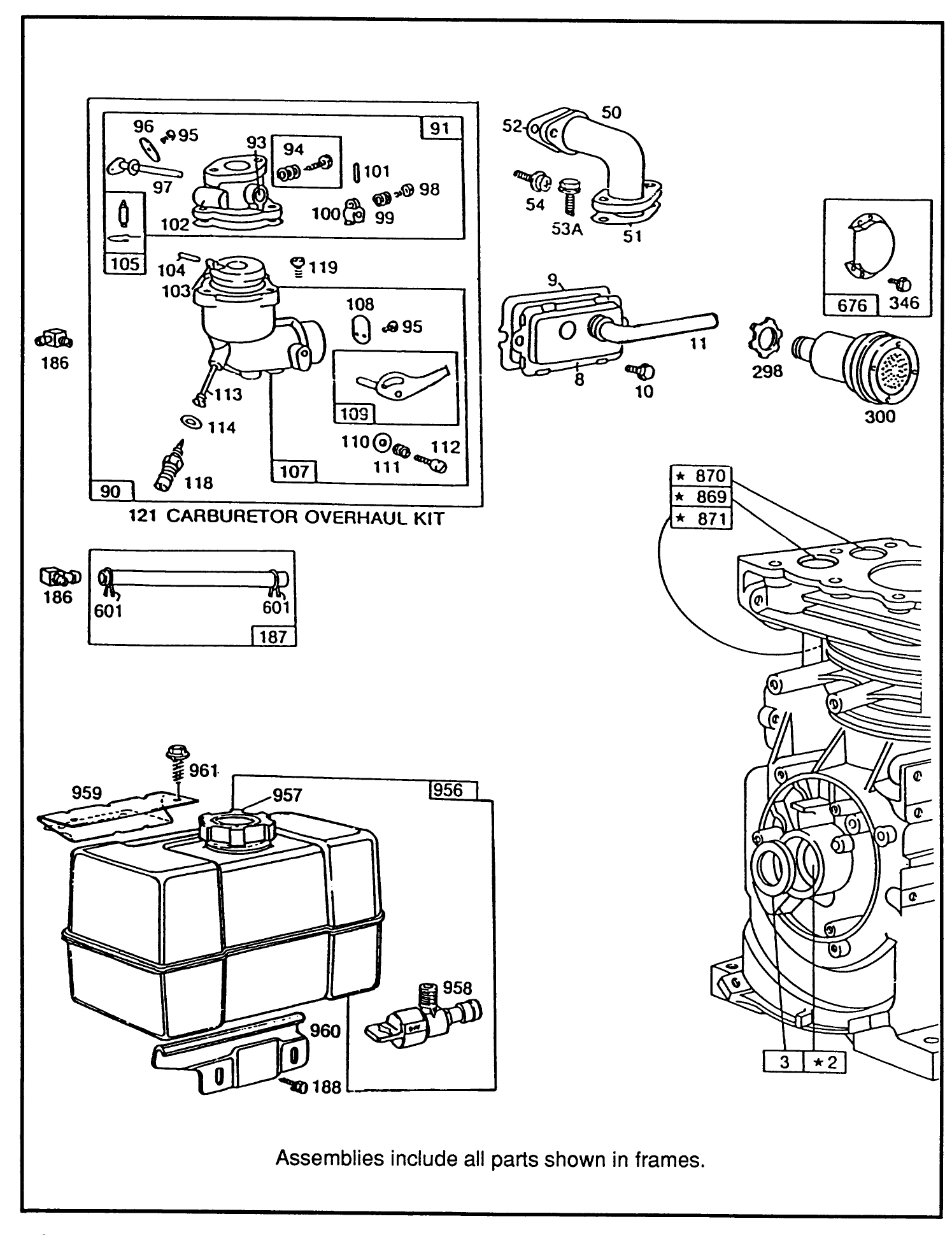 Engine Briggs & Stratton Model 190406 Type 3104-01