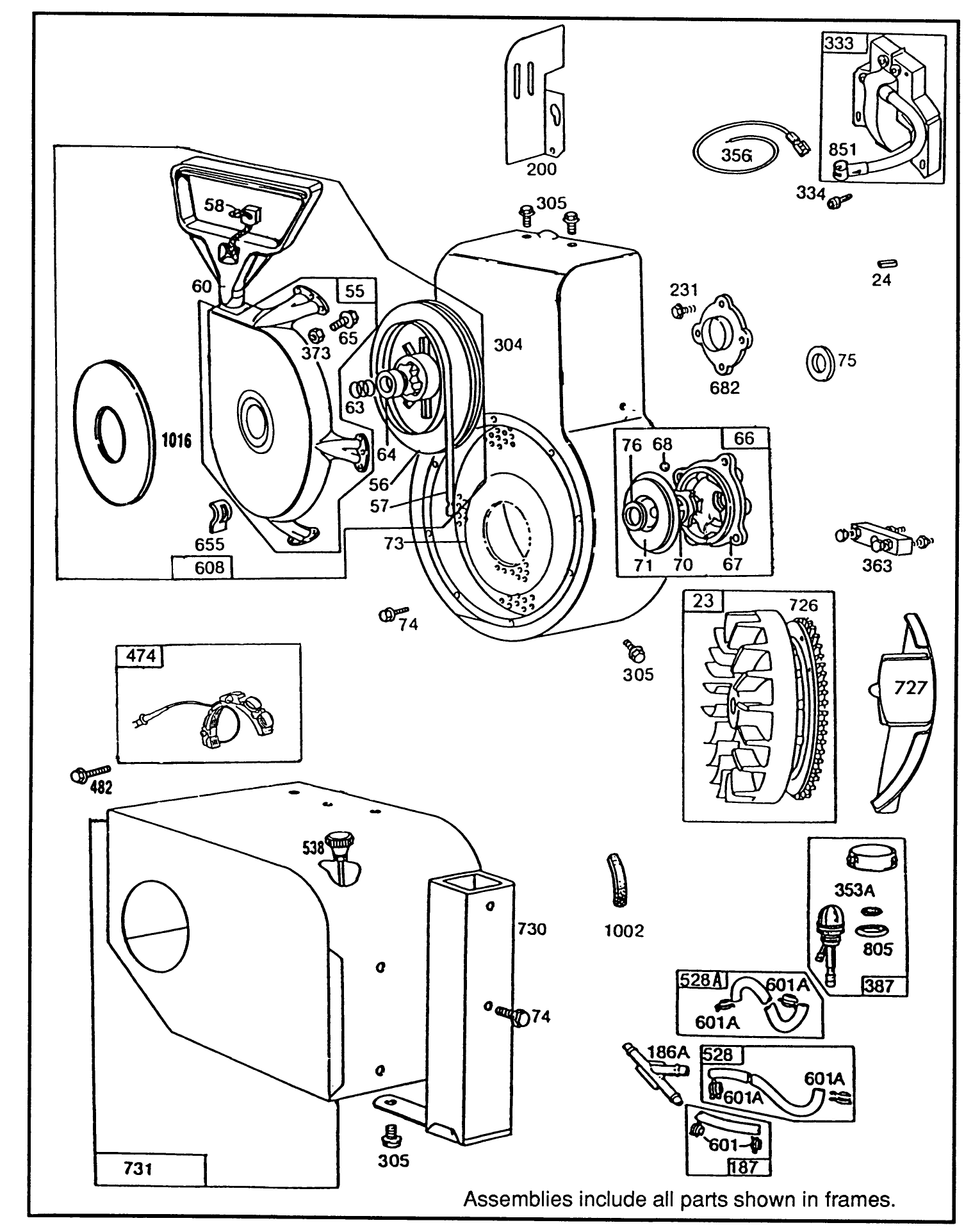 Engine Briggs & Stratton Model 190406 Type 3104-01