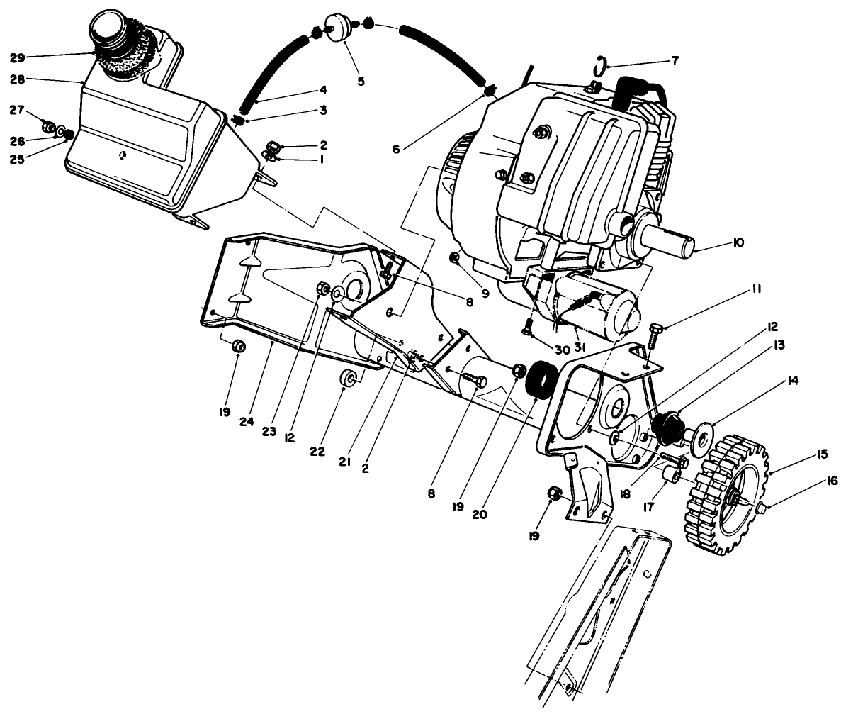 Engine & Main Frame Assembly