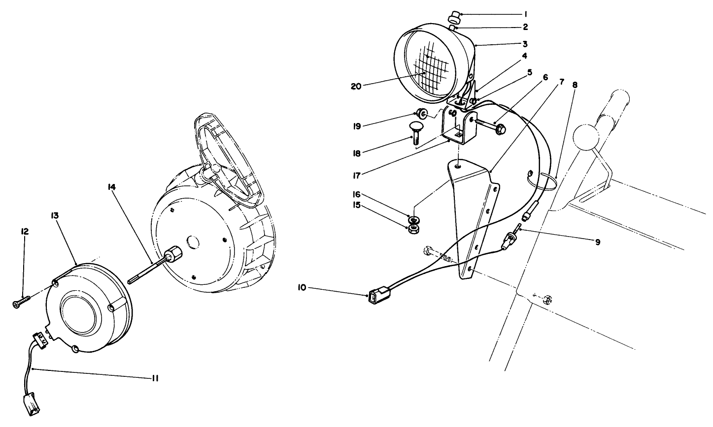 Light Kit No. 54-9822 (optional)
