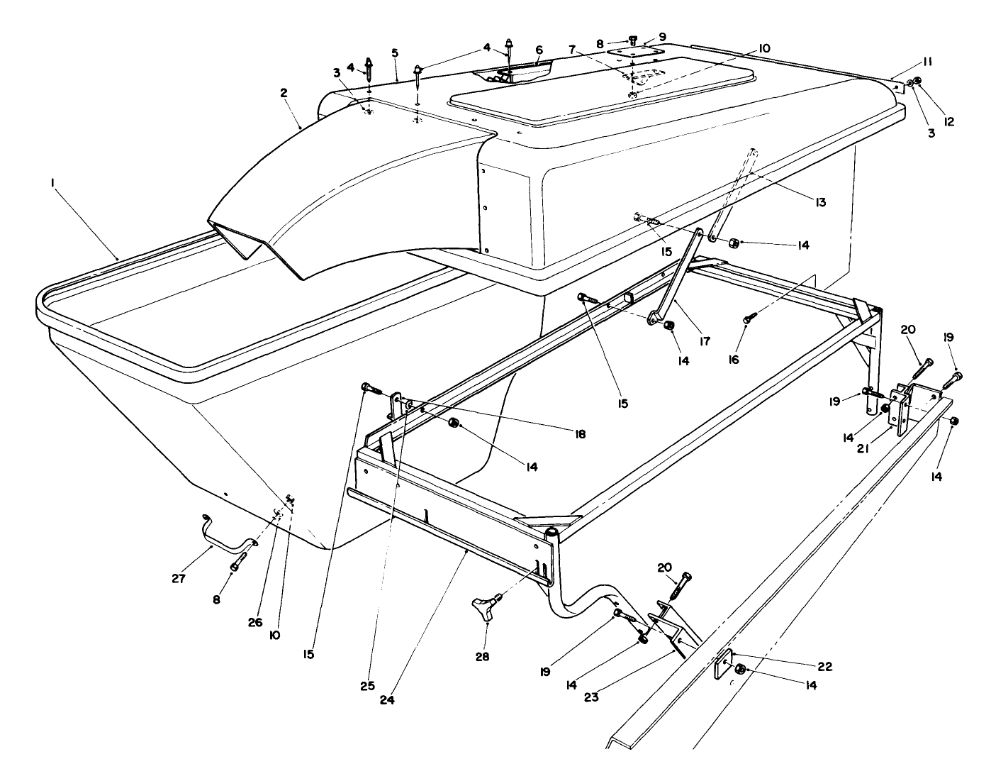 Grass Collection System Model No. 30576 (optional) (continued)
