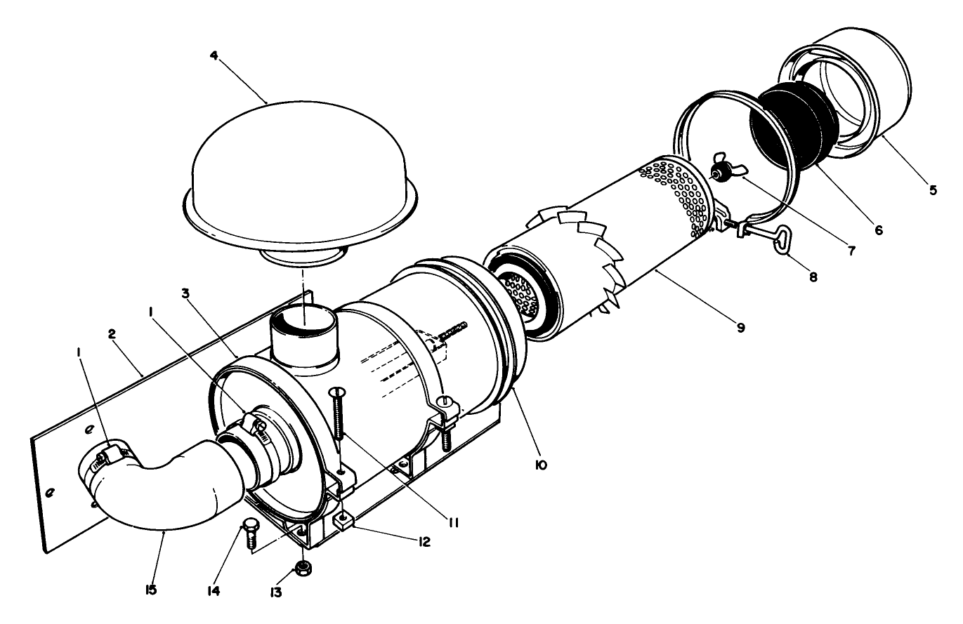 Remote Air Cleaner Kit No. 55-8460 (optional)