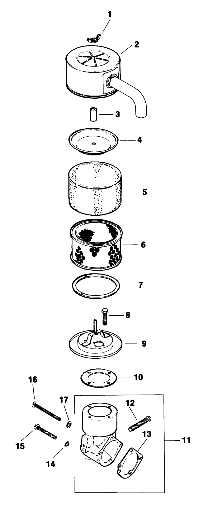 Air Intake Engine Kohler Model No. M18qs-24615
