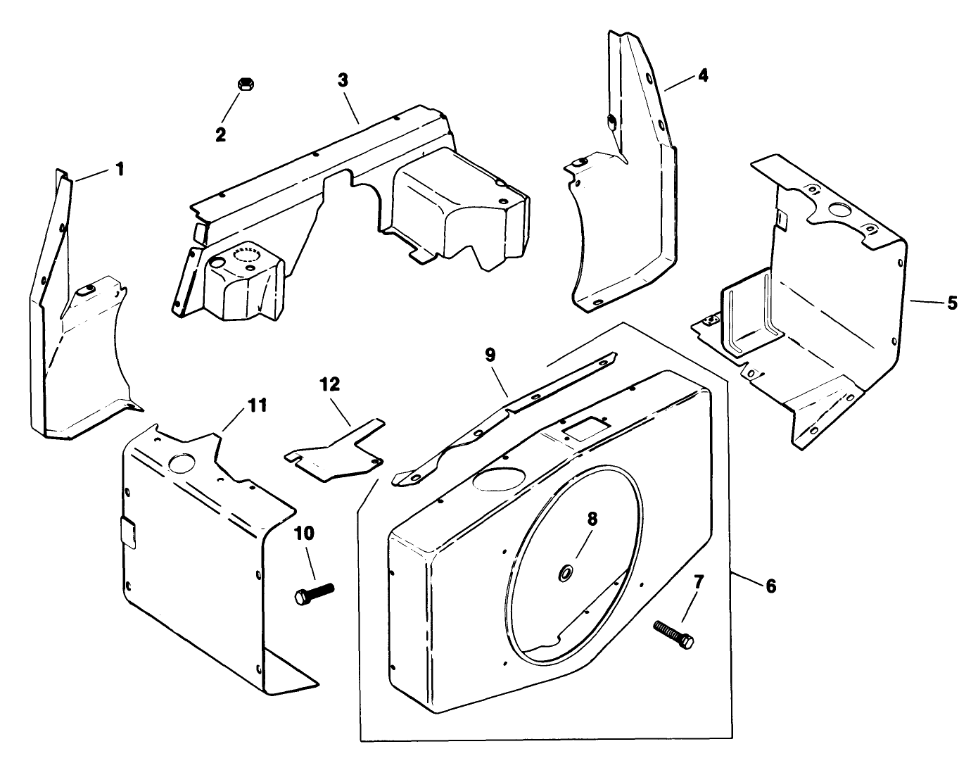 Baffles & Shroud Engine Kohler Model No. M18qs-24615 (continued)