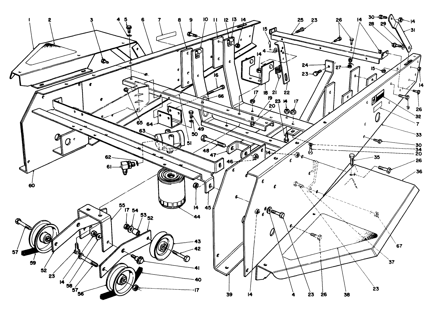 Frame & Jackshaft Assembly