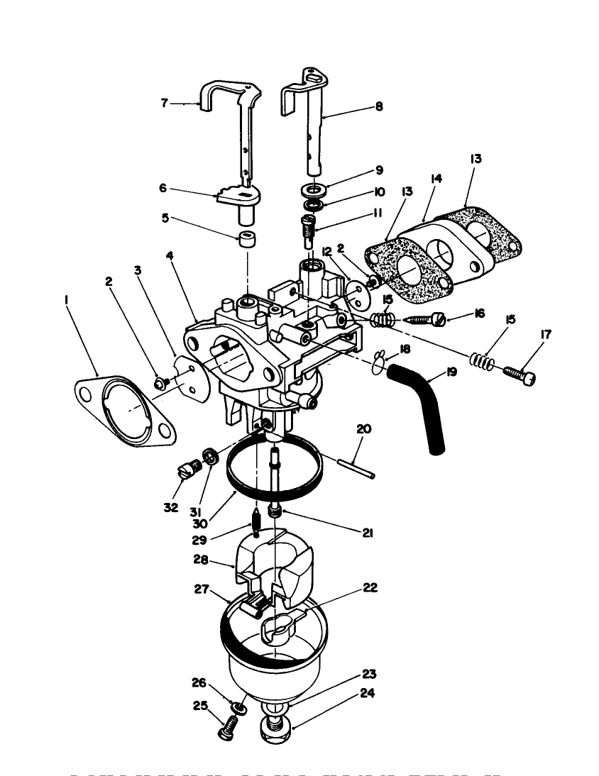 Carburetor Assembly (engine Model No. Vmj8)