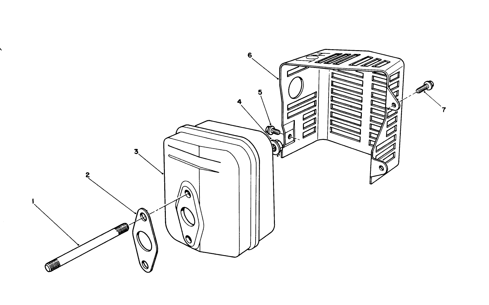 Muffler Assembly (engine Model No. Vmj8)