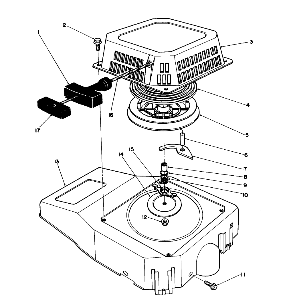 Recoil Assembly (engine Model No. Vmj8)