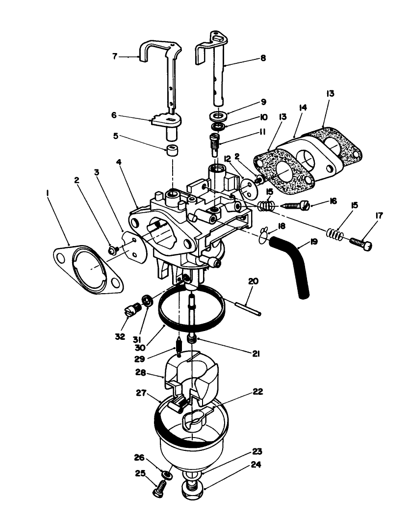 Carburetor Assembly (engine Model No. Vmj8)