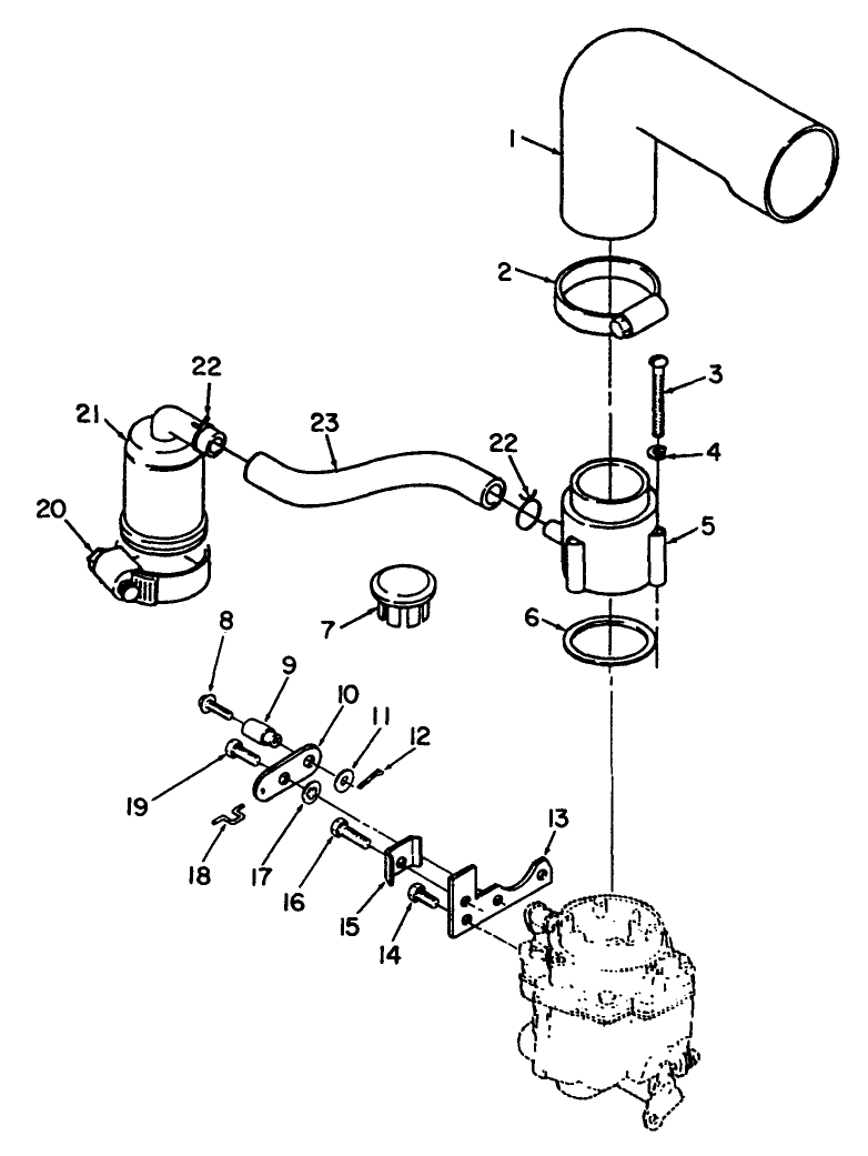 Air Cleaner & Choke-Onan No. P200g, Type I/10808c