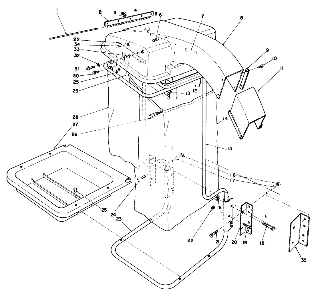 9 Cu. Ft. Hopper Kit Model No. 30504 (optional)