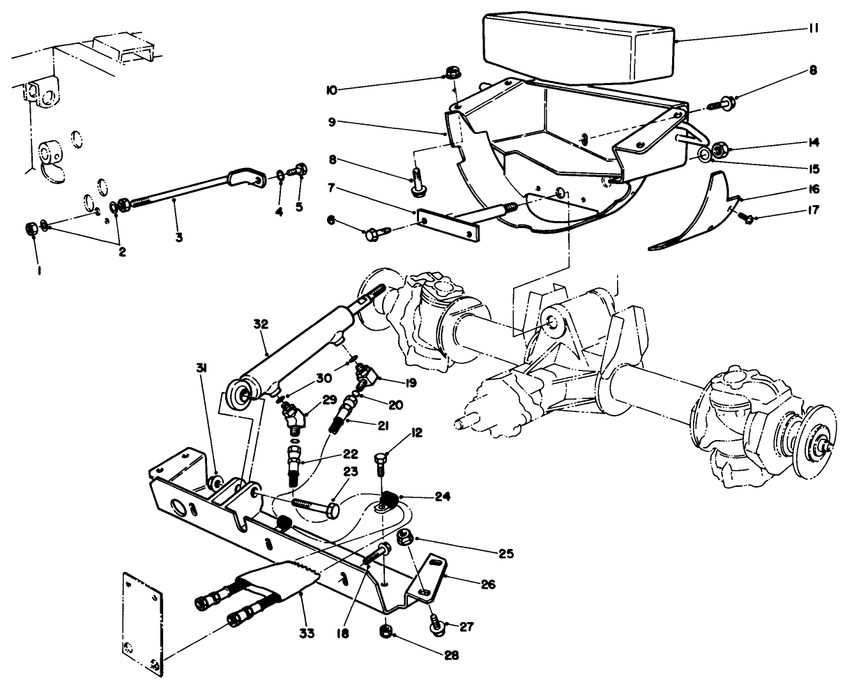 Axle Support & Steering Cross Member