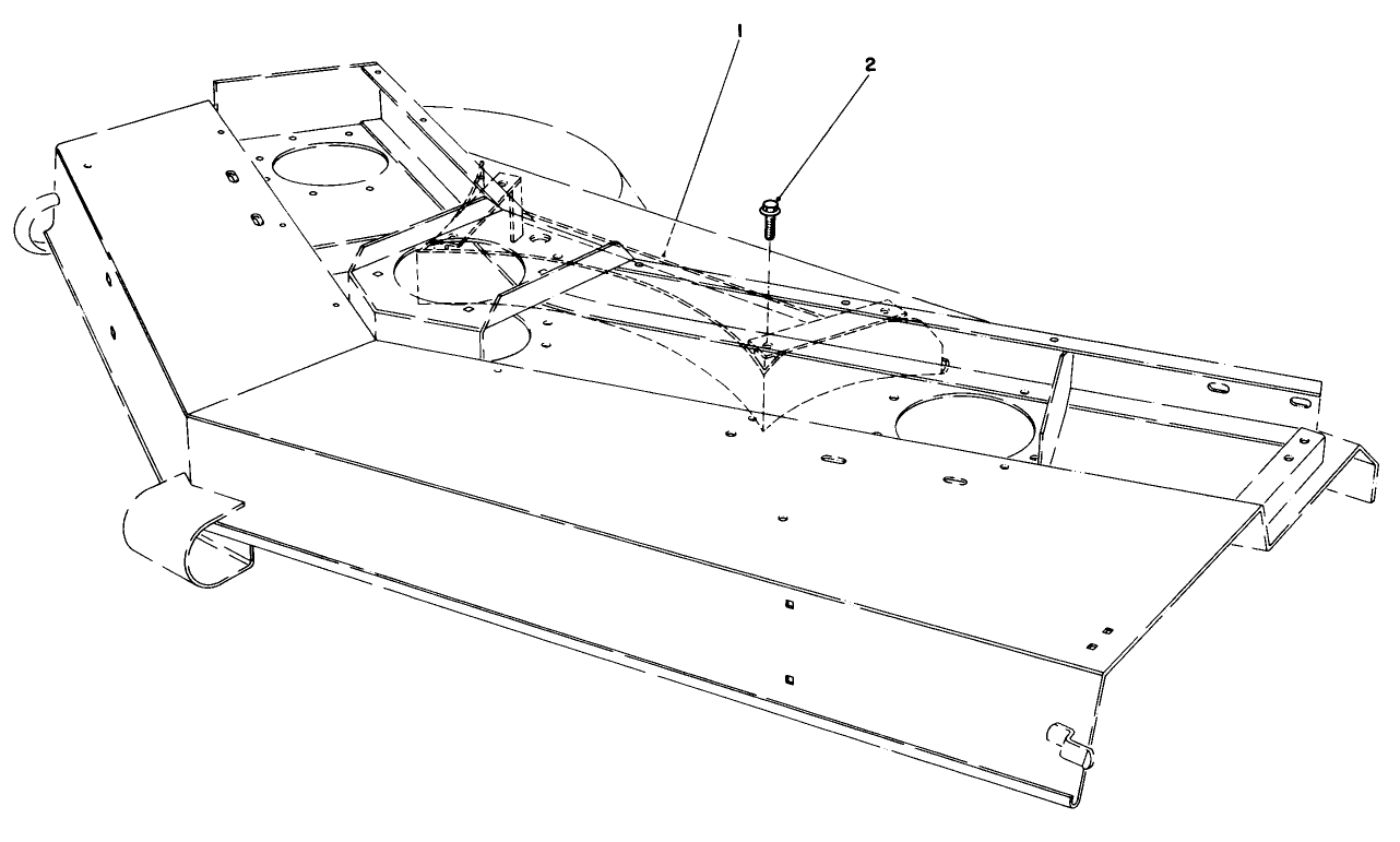 Rear Baffle Kit Model No. 51-1460 (optional)(for Deck Model #30721)