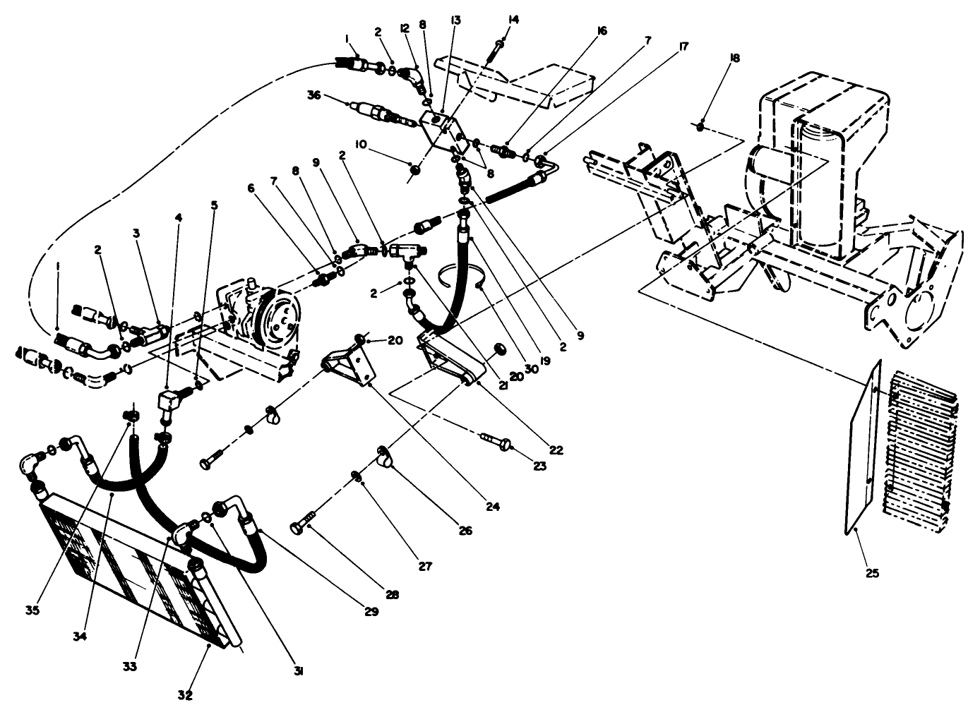 Hydraulic Oil Cooler Assembly
