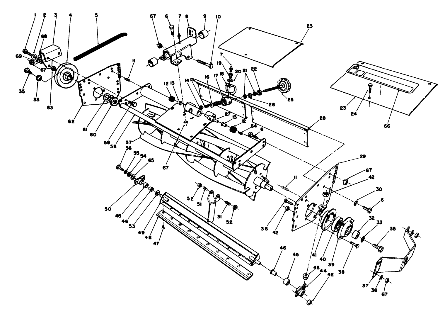 5 Blade Cutting Unit Reel Assembly (continued) (fixed Suspension)