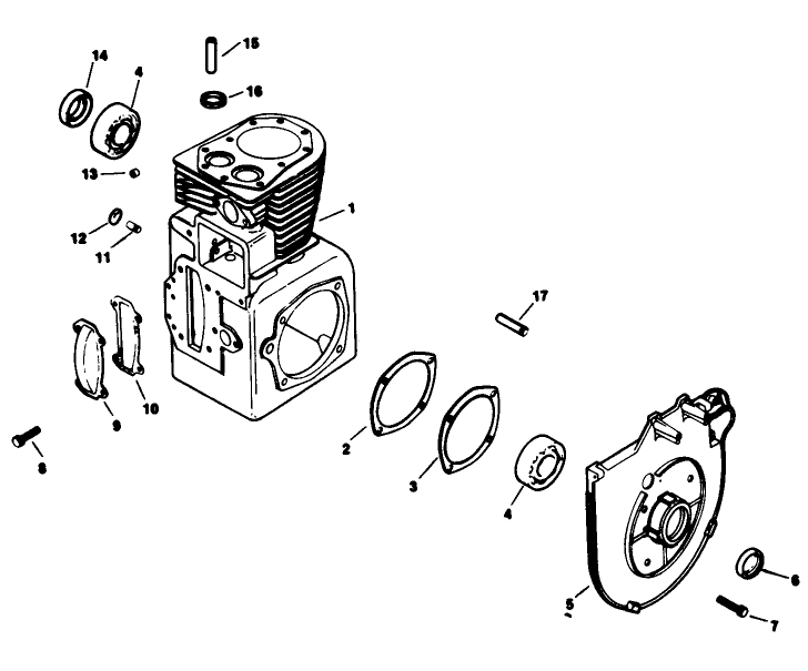 Crankcase-Engine Kohler Model No. M16qs Spec. No. 711563 & 711565