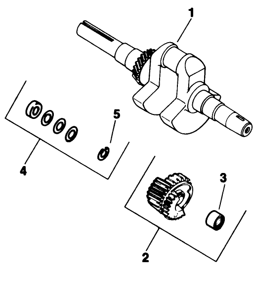 Crankshaft-Engine Kohler Model No. M16qs Spec. No. 711563 & 711565 (continued)