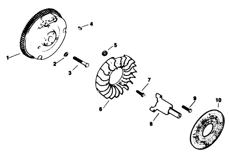Flywheel-Engine Kohler Model No. M16qs Spec. No. 711563 & 711565 (continued)