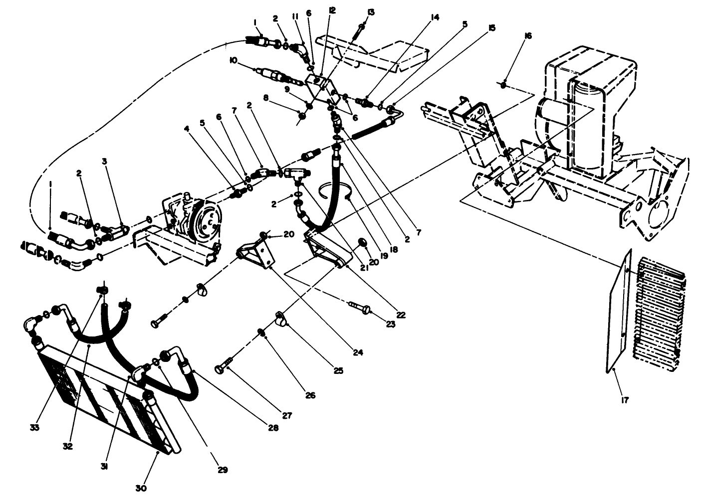 Hydraulic Oil Cooler Assembly