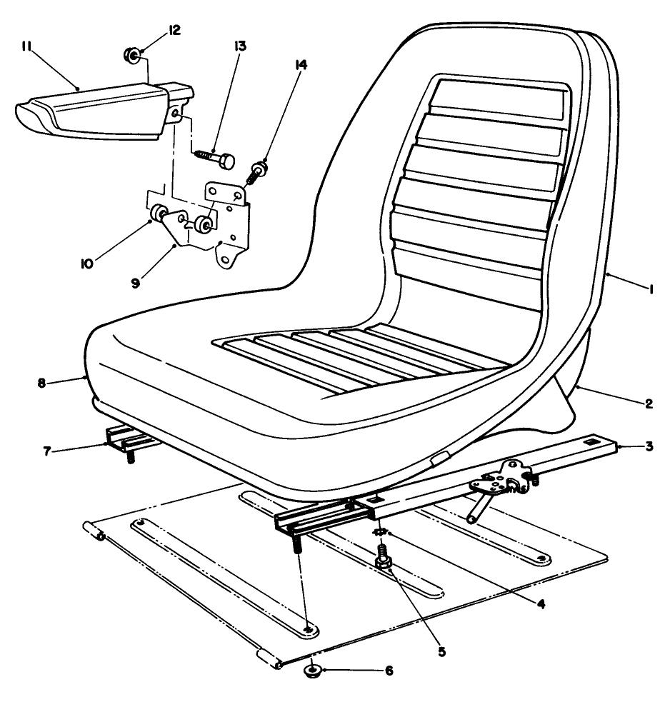 Seat Assembly Model No. 30796 (optional)