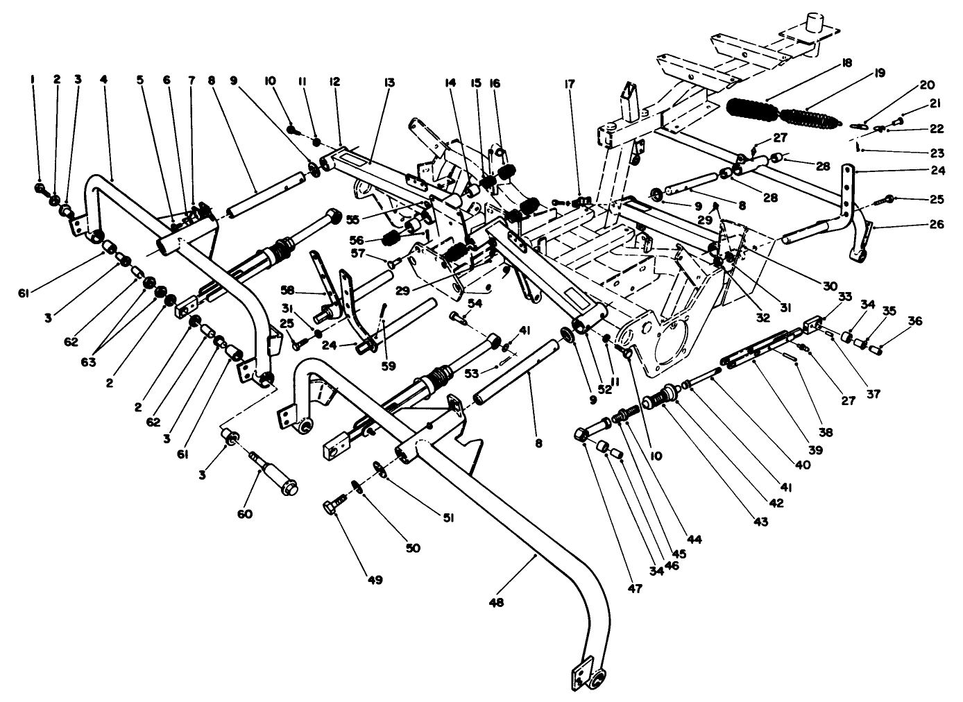 Cutting Unit Carrier Frame Assembly (continued)(floating Cutting Unit Assembly)
