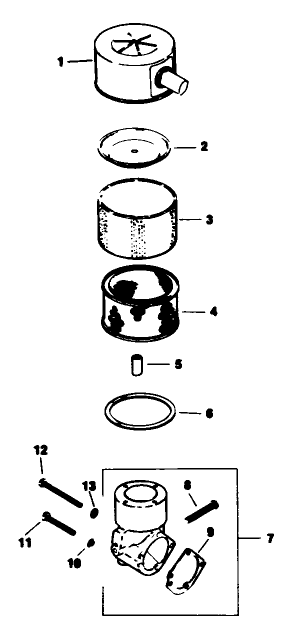 Air Intake-Engine Kohler Model No. M16qs Spec. No. 711563