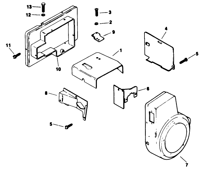 Baffles & Shroud-Engine Kohler Model No. M16qs Spec. No. 711563