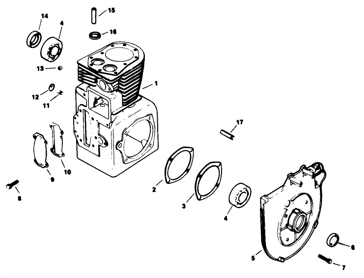 Crankcase-Engine Kohler Model No. M16qs Spec. No. 711563