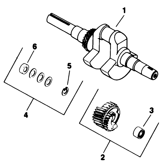 Crankshaft-Engine Kohler Model No. M16qs Spec. No. 711563 (continued)