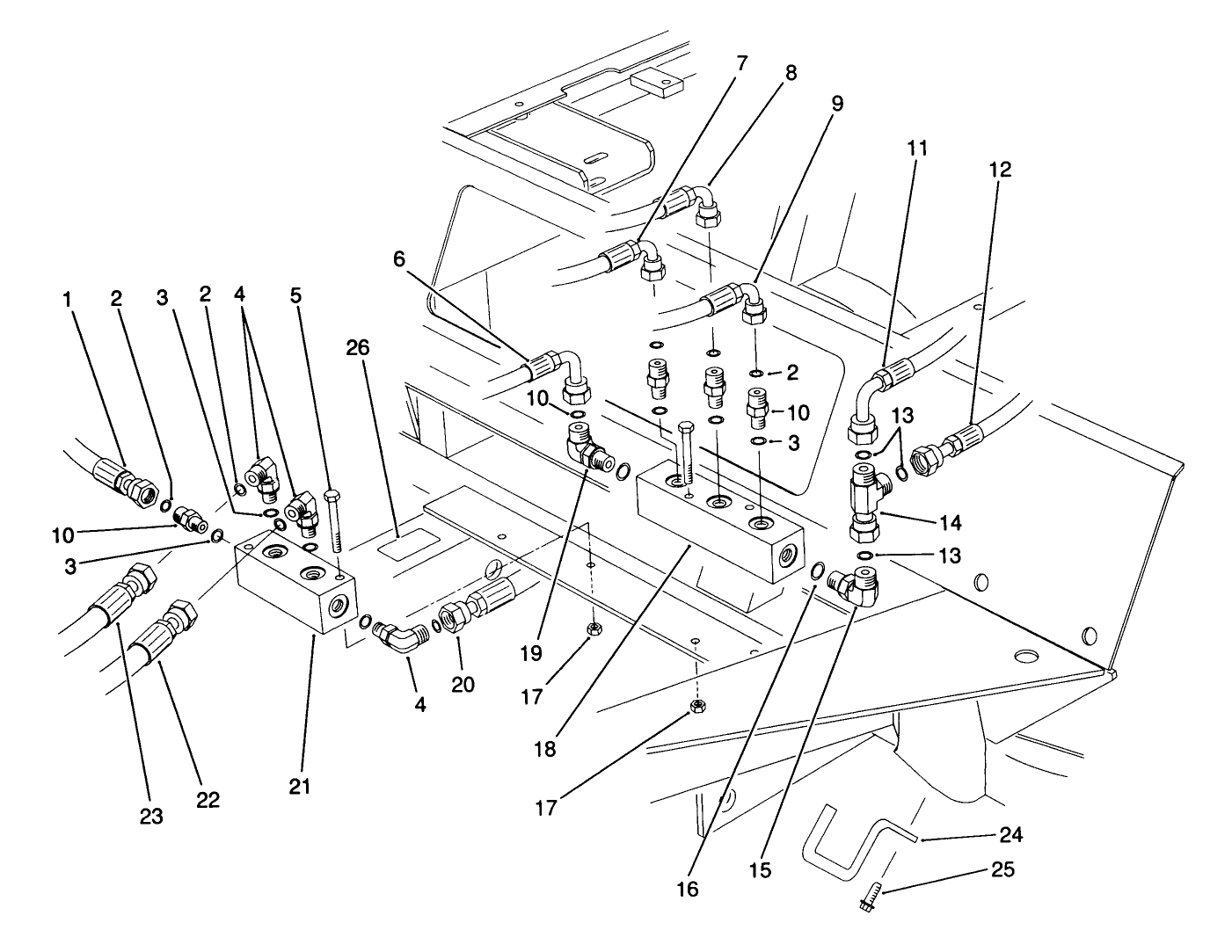 Front Hydraulic Manifolds