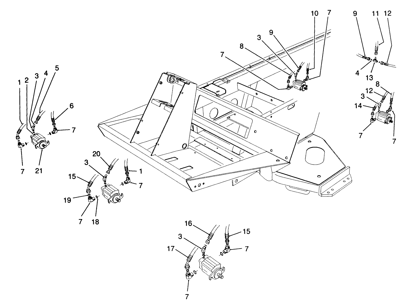 Cutting Unit Hydraulic Components