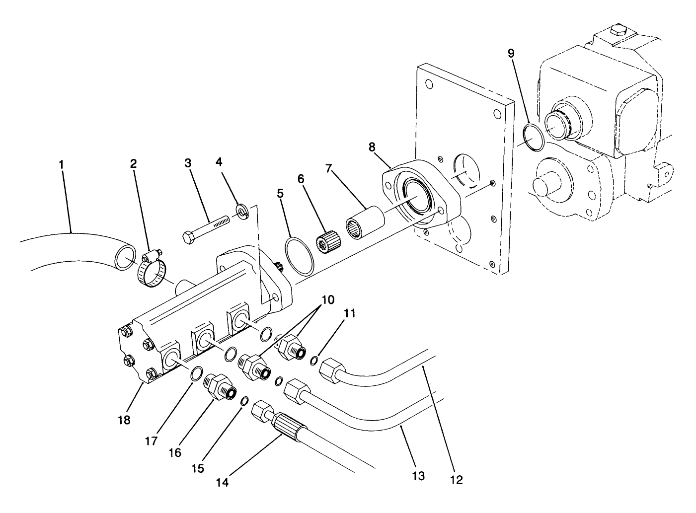 Gear Pump Installation Assembly