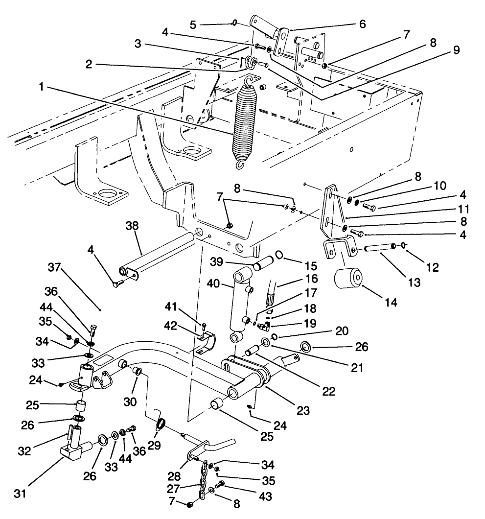 Rear Lift Arms Assembly