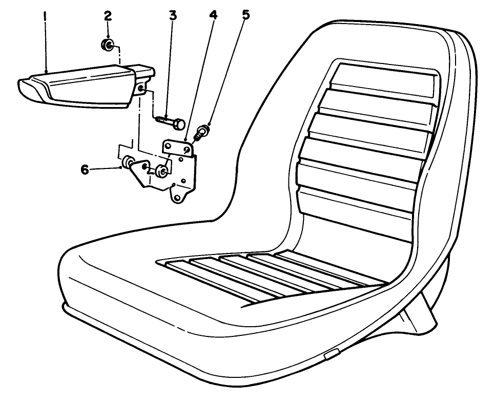 Armrest Kit Model No. 30707 (optional)
