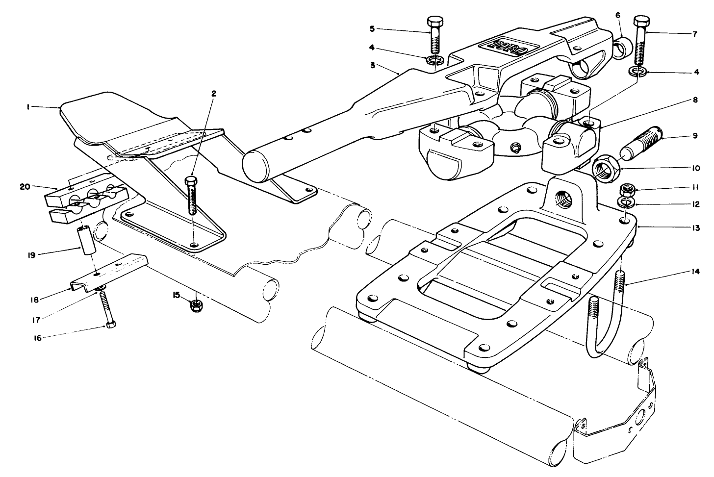 Cutting Unit Flotation Kit Model No. 03760 (cutting Units No. 4 & 5)