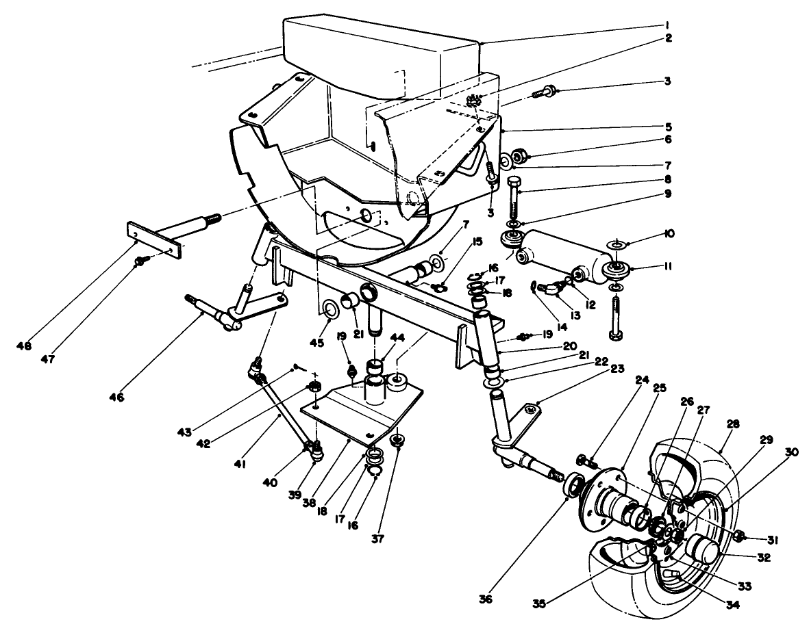 Rear Wheel & Axle Assembly