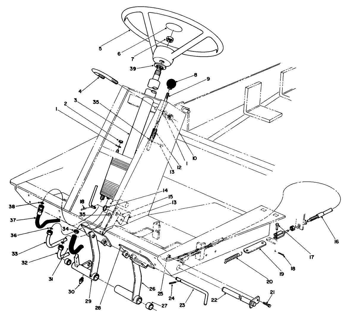 Power Steering & Brake Pedal Assembly