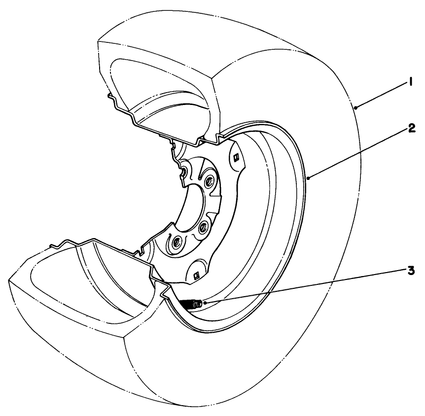 Tire & Wheel Assembly 23 X 10.5 X 12 No. 62-7020 (optional)