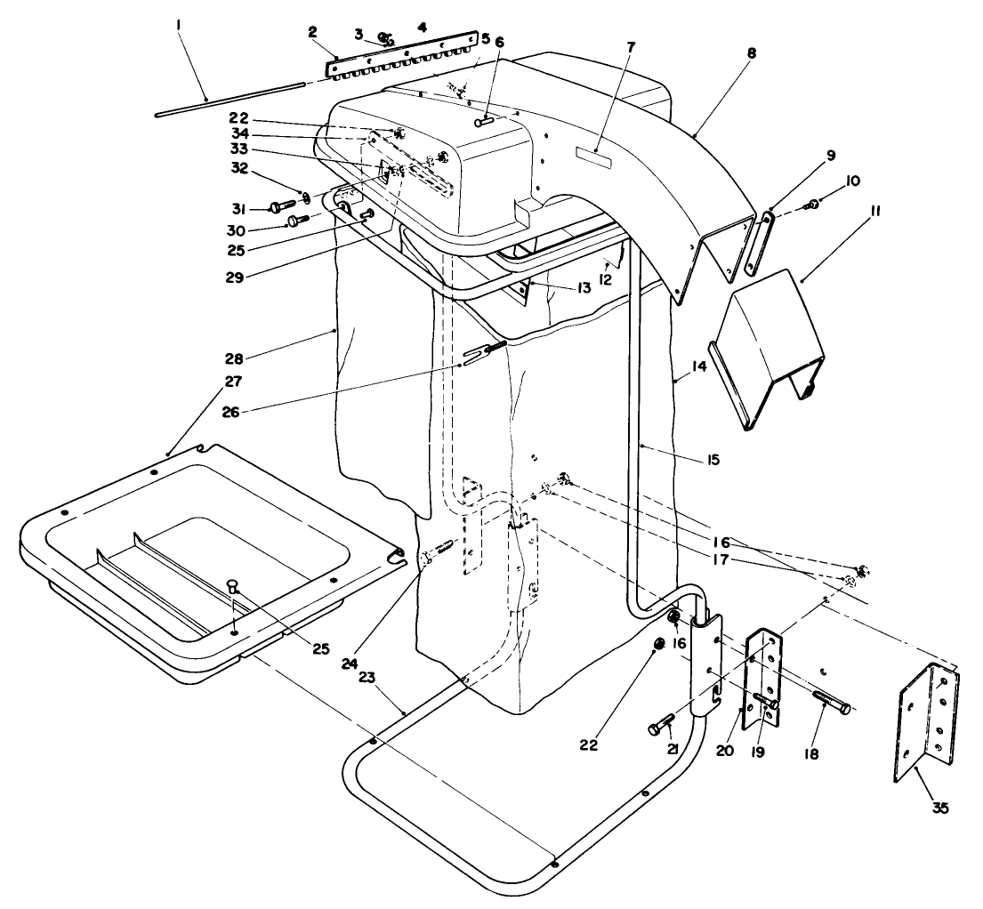9 Cu. Ft. Hopper Kit Model No. 30504 (optional)