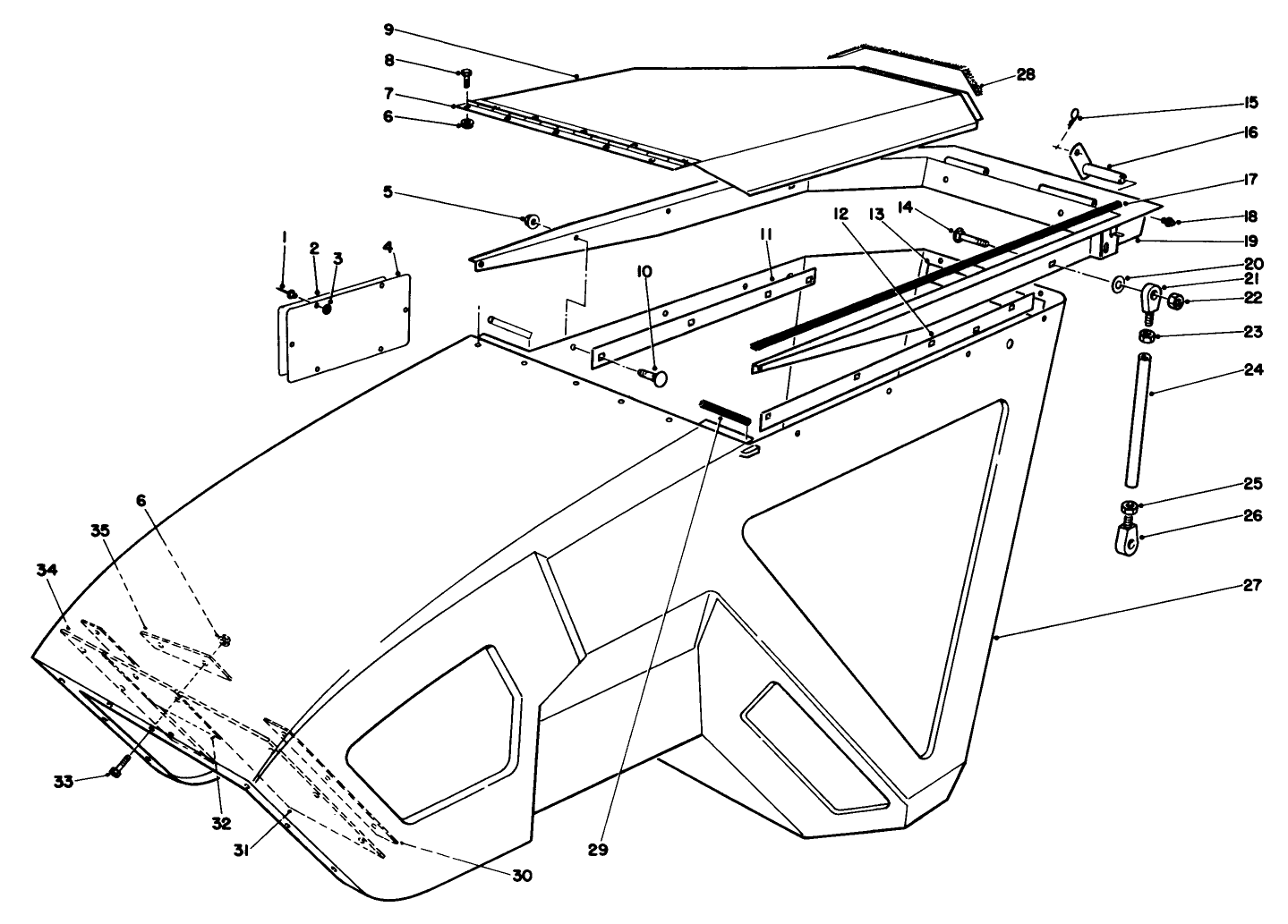 15 Cu. Ft. Hopper Kit Model 30505 (optional)(continued)