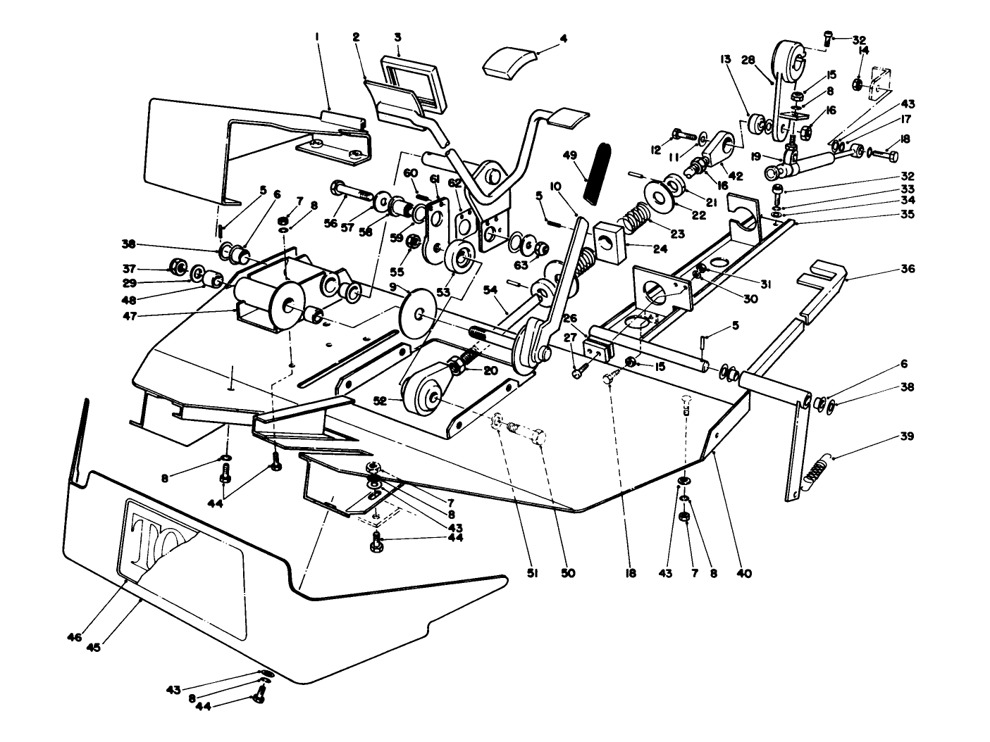 Foot Rest & Pedal Assembly