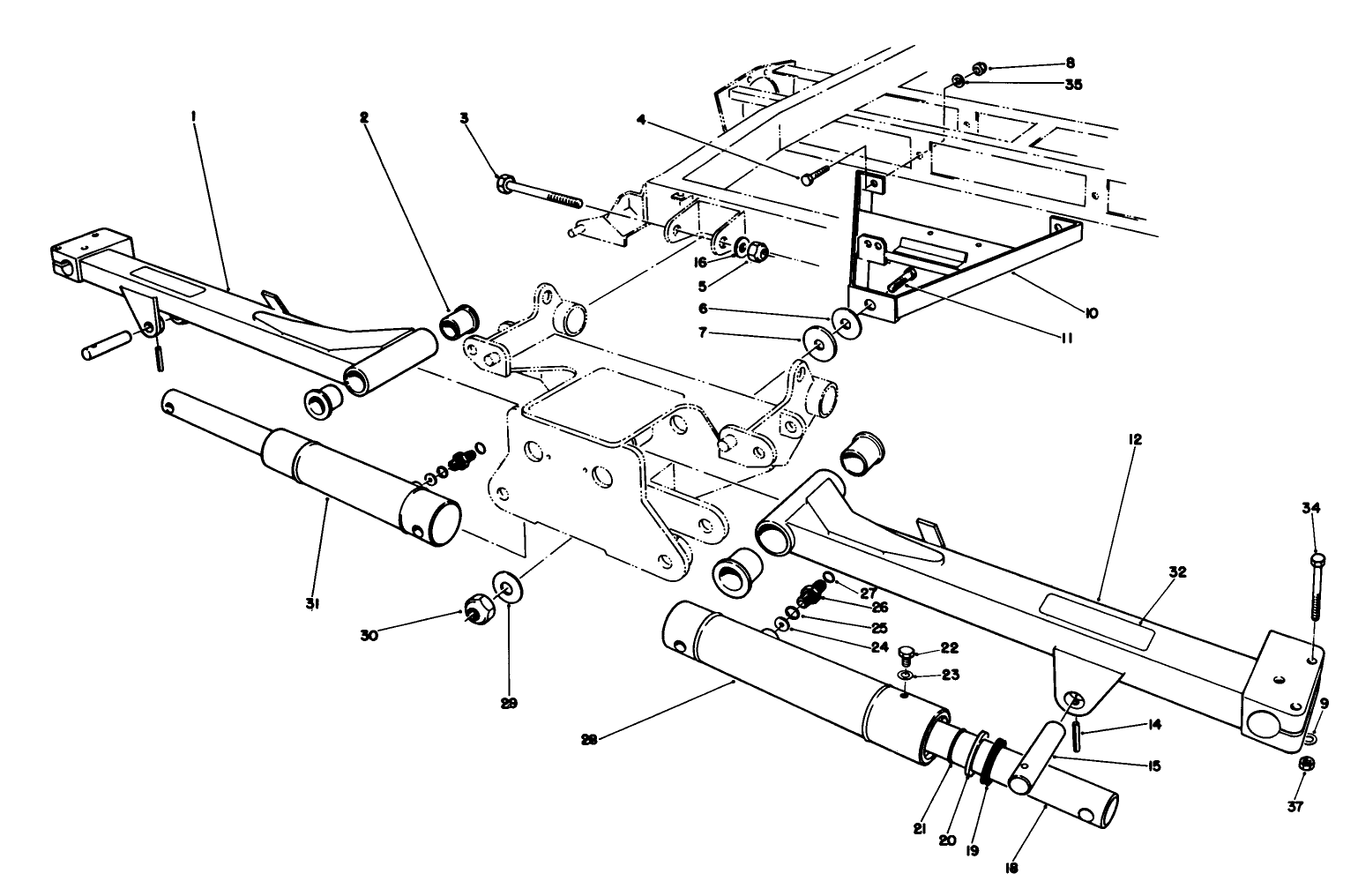 No. 2 & 3 Lift Arms Assembly